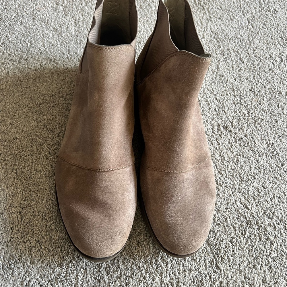 Sorel Harlow Size 11 Chelsea Boots Ash Brown Suede NL3335-240 Pull-On Waterproof - Picture 6 of 6
